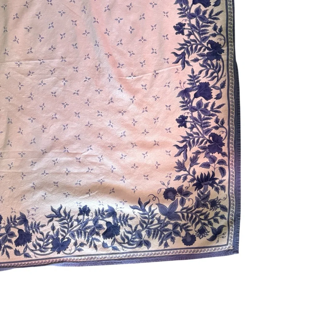 Williams Sonoma Blue Provence Tablecloth 58x80" & 12 Matching Napkins Set - Picture 8 of 9